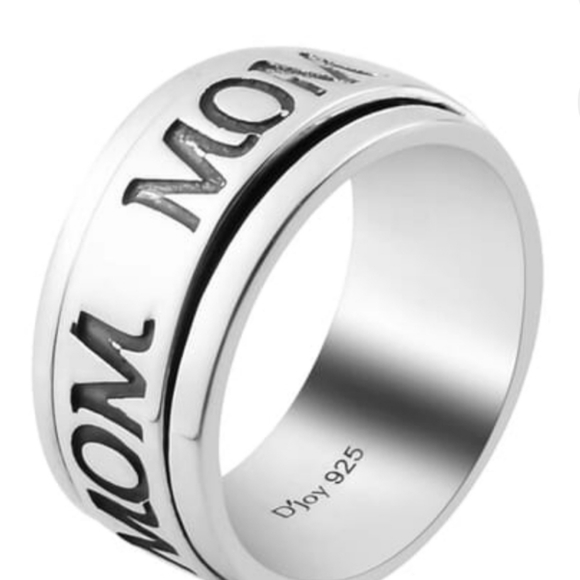 Anti-anxiety Fidget Spinner 925 Ring for Mom Size 10! New! - Picture 3 of 5